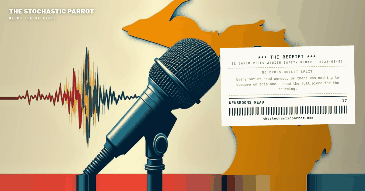 The sentence never moved between the seventeen newsrooms that copied it down. The label wrapped around it did, and the farthest throw came from inside the candidate's own party.