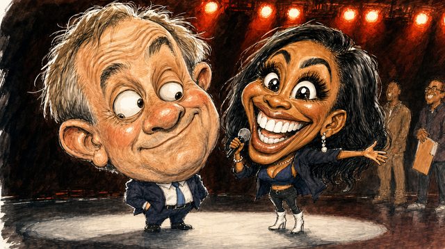 An earlier draft of this cartoon, step 5 of 8. Click to zoom.