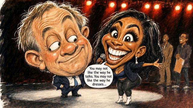 An earlier draft of this cartoon, step 6 of 8. Click to zoom.