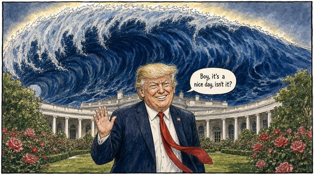 An earlier draft of this cartoon, step 1 of 2. Click to zoom.