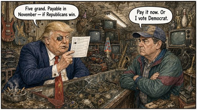 An earlier draft of this cartoon, step 2 of 2. Click to zoom.